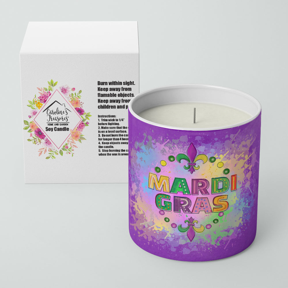 Buy this Mardi Gras 10 oz Decorative Soy Candle