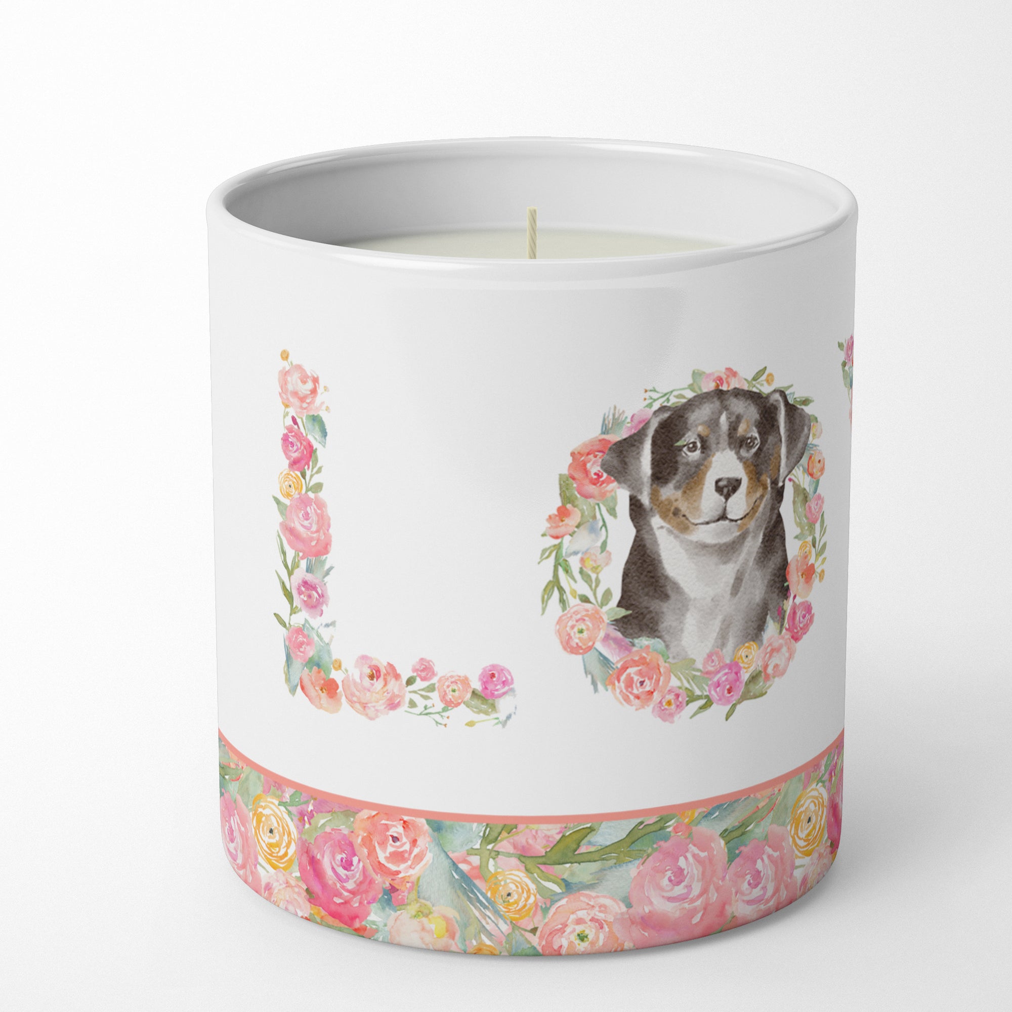 Appenzeller Sennenhund Love 10 oz Decorative Soy Candle - the-store.com