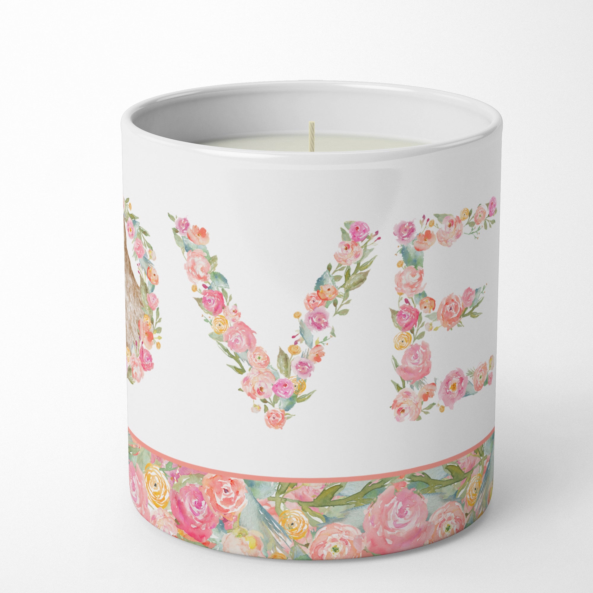 Red Australian Cattle Dog Love 10 oz Decorative Soy Candle - the-store.com
