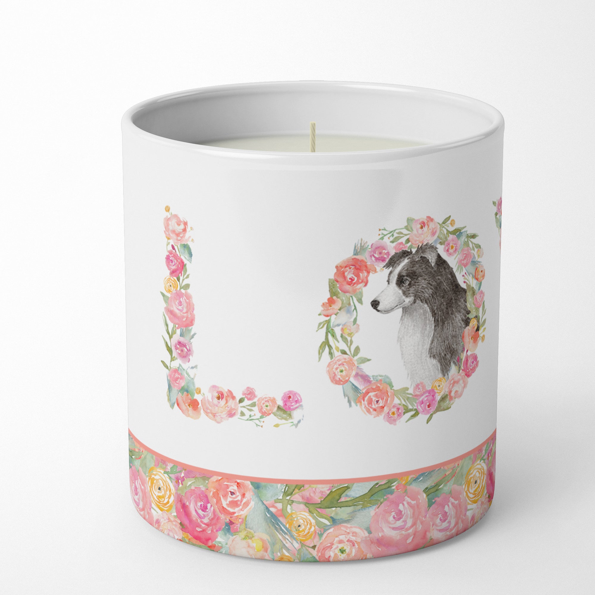 Border Collie Love 10 oz Decorative Soy Candle - the-store.com