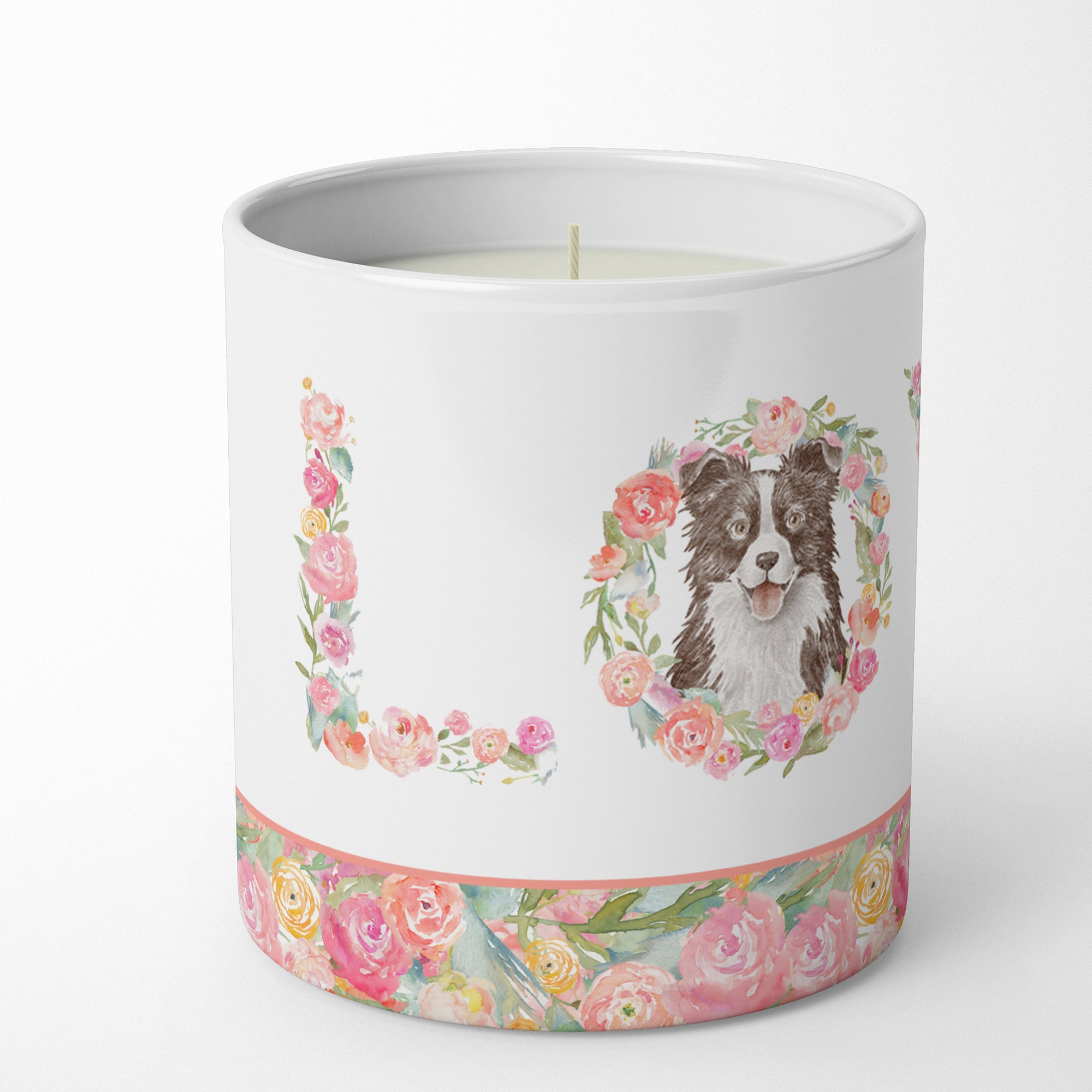 Border Collie #3 Love 10 oz Decorative Soy Candle - the-store.com