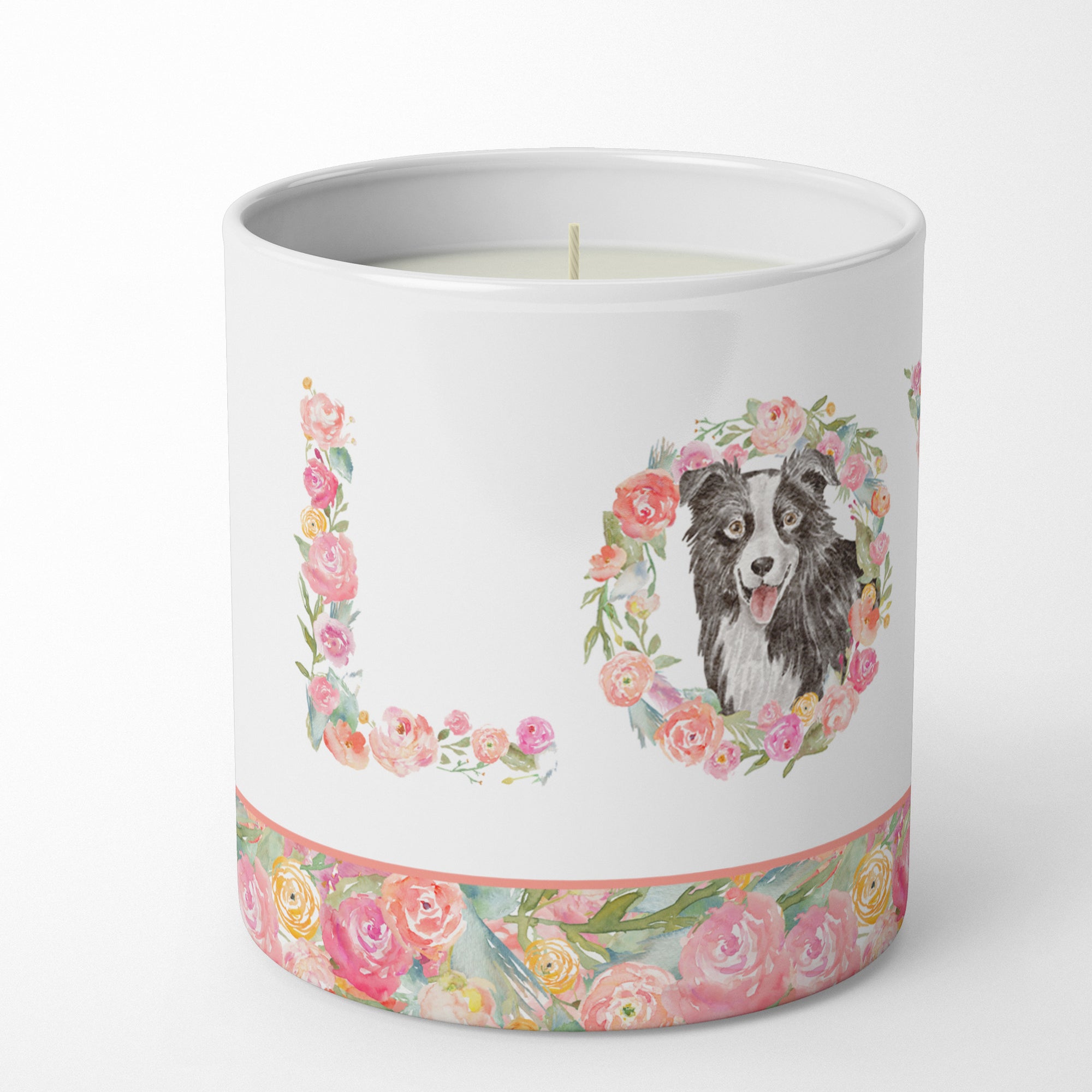 Border Collie #4 Love 10 oz Decorative Soy Candle - the-store.com