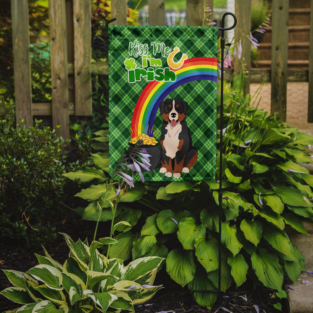 Bernese Mountain Dog St. Patrick's Day Flag Garden Size  the-store.com.