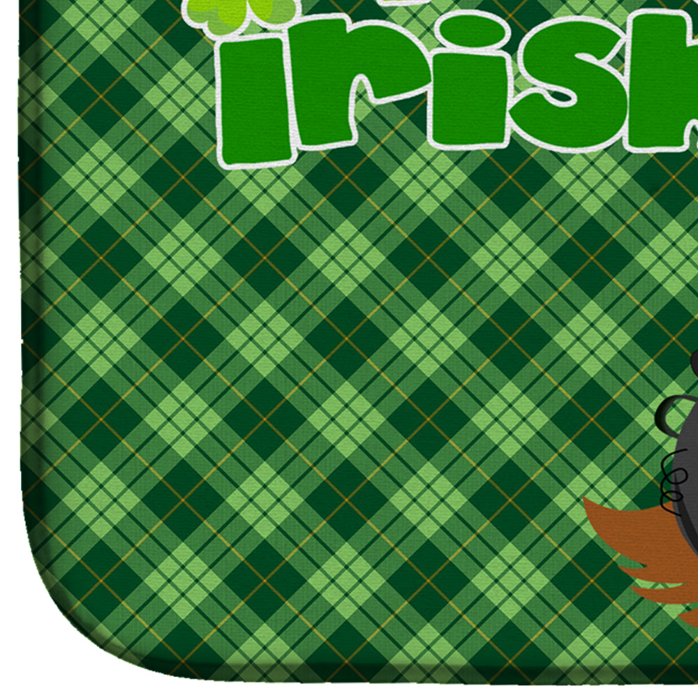 Ruby Cavalier Spaniel St. Patrick's Day Dish Drying Mat  the-store.com.