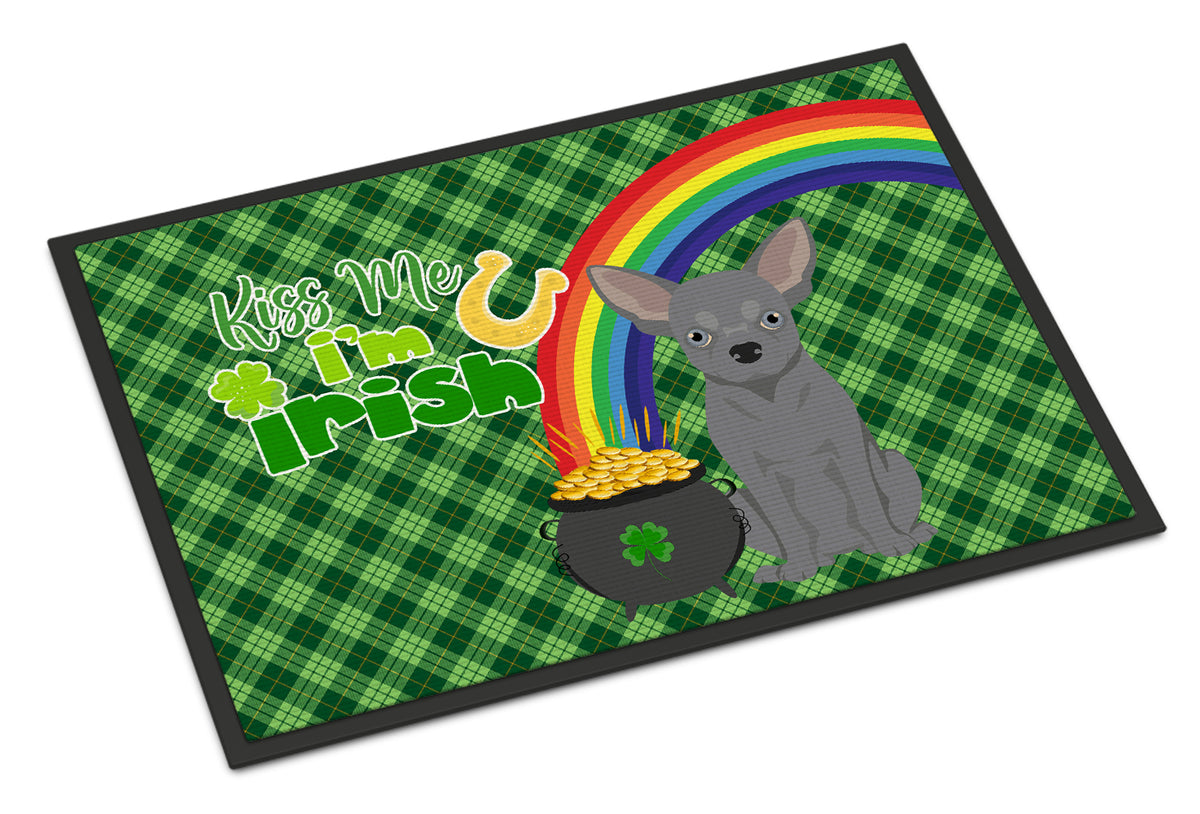 Buy this Blue Chihuahua St. Patrick&#39;s Day Indoor or Outdoor Mat 24x36
