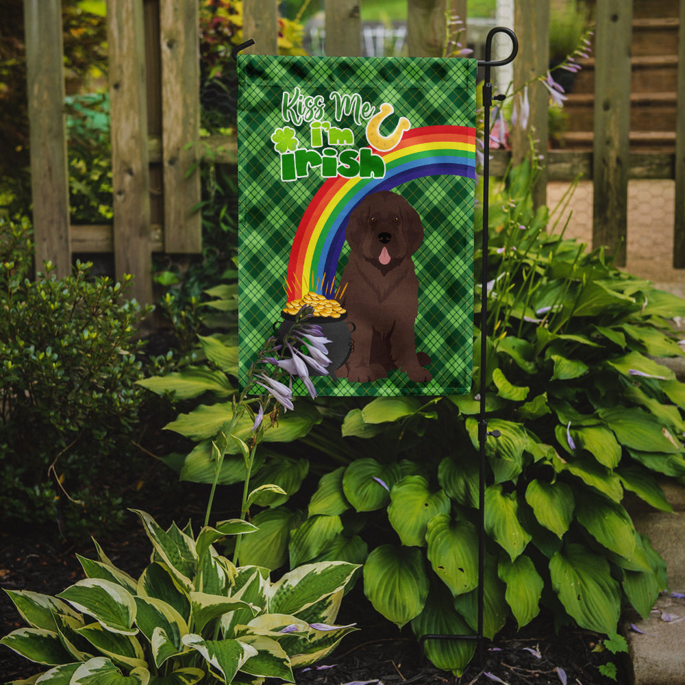 Brown Newfoundland St. Patrick's Day Flag Garden Size  the-store.com.