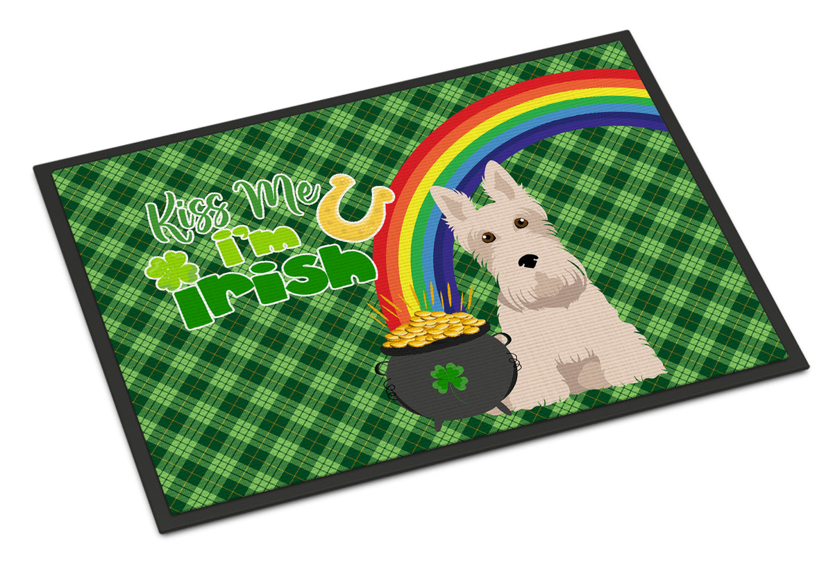 Buy this Wheaten Scottish Terrier St. Patrick&#39;s Day Indoor or Outdoor Mat 24x36