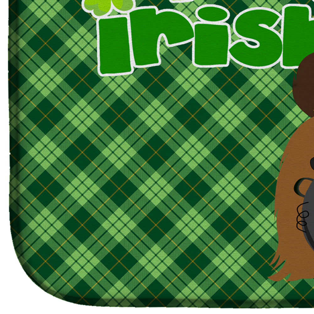 Red Shih Tzu St. Patrick's Day Dish Drying Mat  the-store.com.
