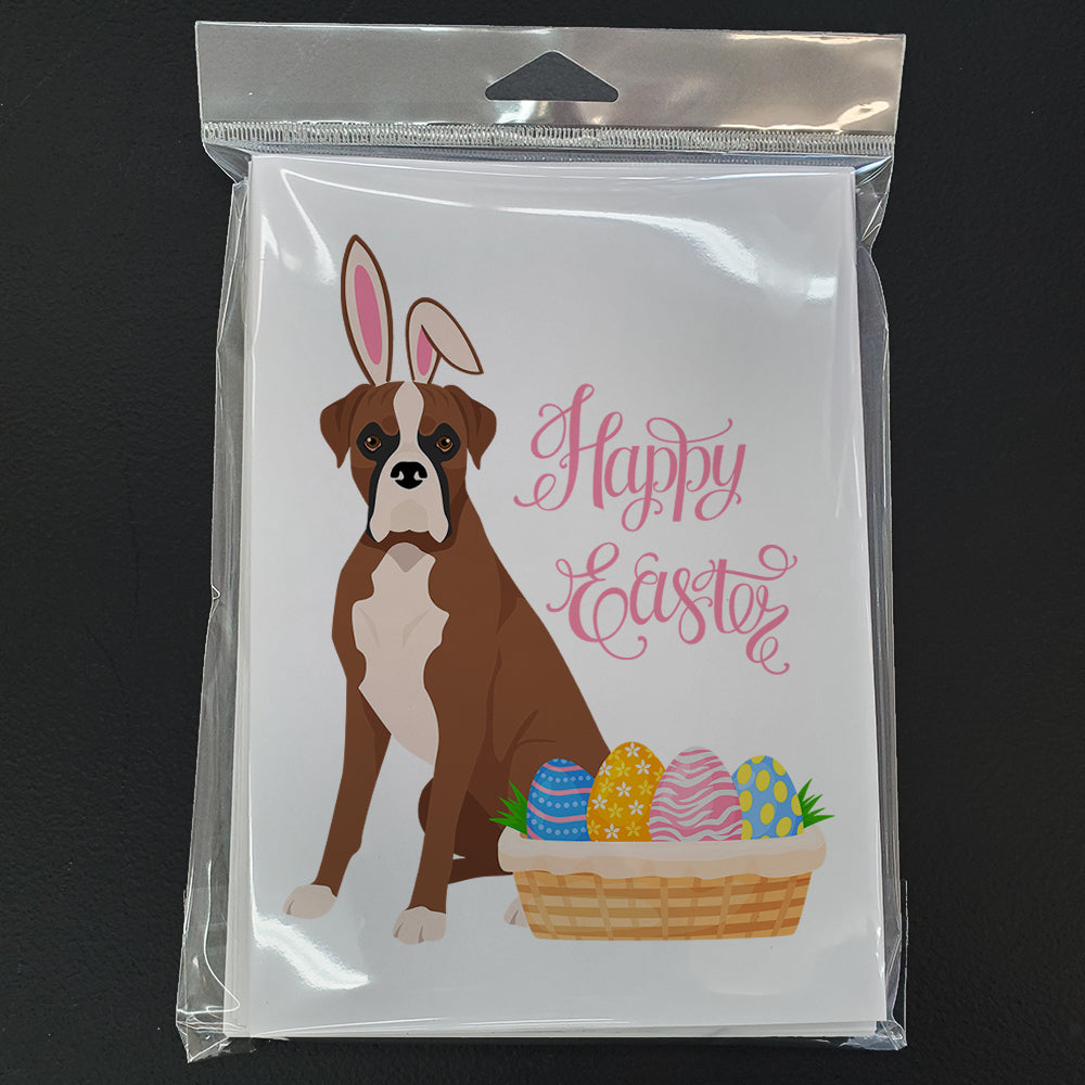 Natural Eared Red Fawn Boxer Easter Greeting Cards and Envelopes Pack of 8 - the-store.com