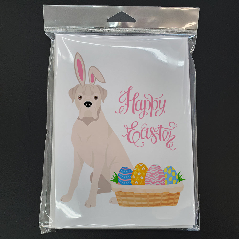 Natural Eared White Boxer Easter Greeting Cards and Envelopes Pack of 8 - the-store.com