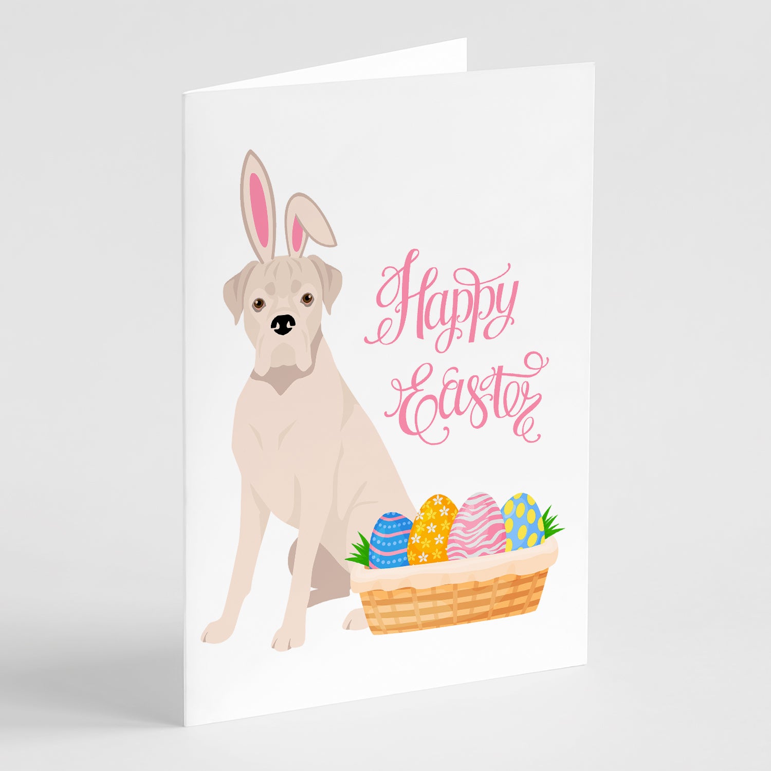 Buy this Natural Eared White Boxer Easter Greeting Cards and Envelopes Pack of 8