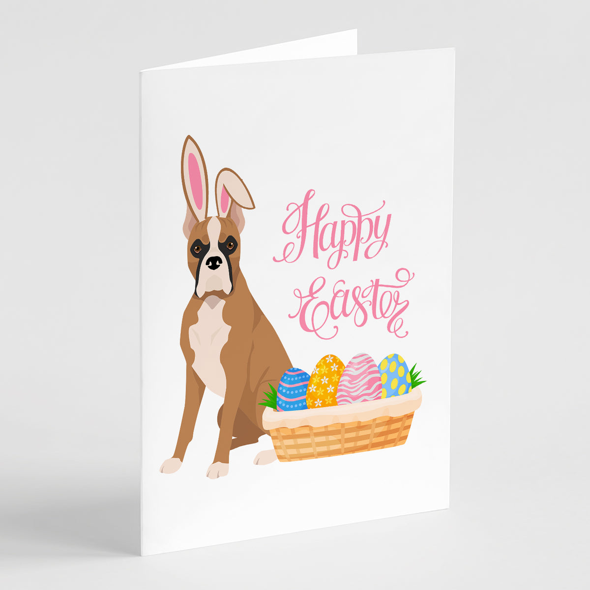 Buy this Fawn Boxer Easter Greeting Cards and Envelopes Pack of 8