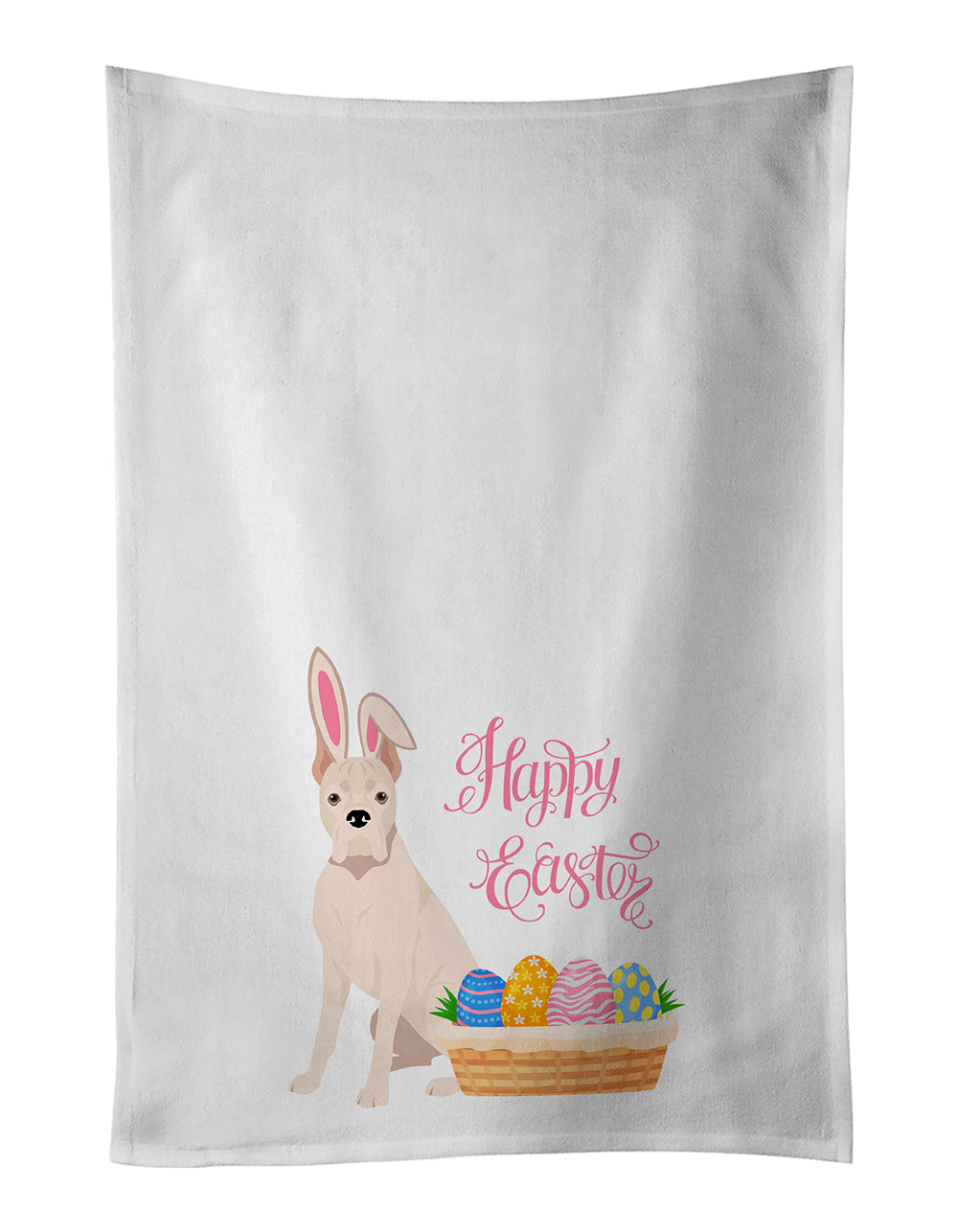 Buy this White Boxer Easter White Kitchen Towel Set of 2 Dish Towels