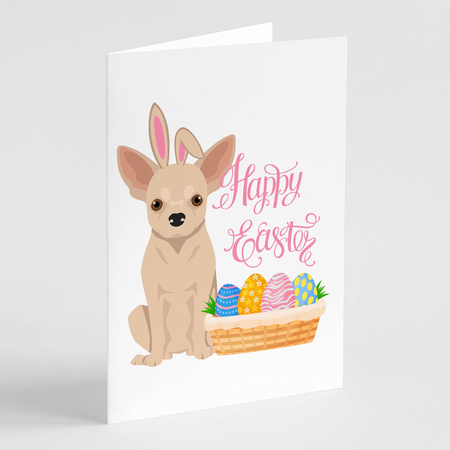 Buy this Fawn Chihuahua Easter Greeting Cards and Envelopes Pack of 8