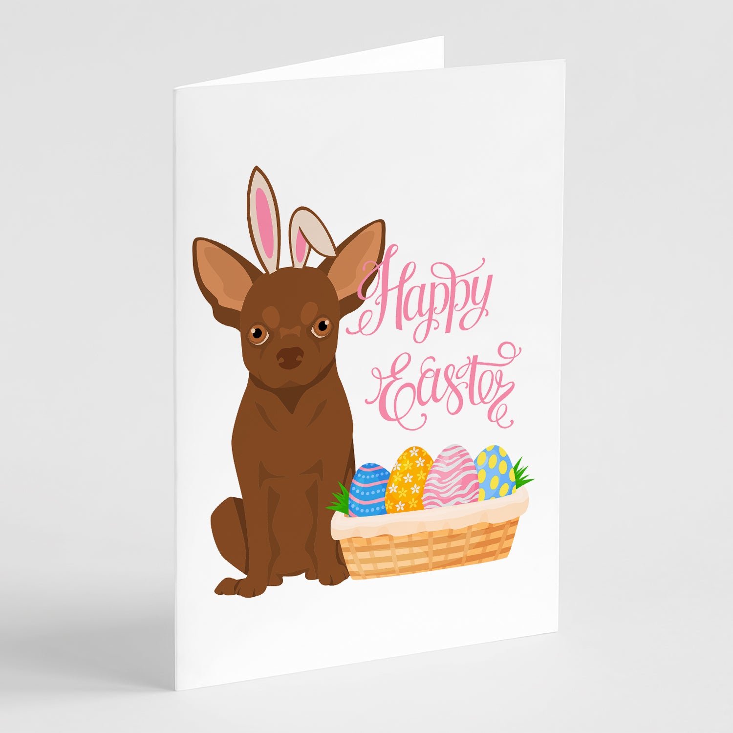 Buy this Chocolate Chihuahua Easter Greeting Cards and Envelopes Pack of 8