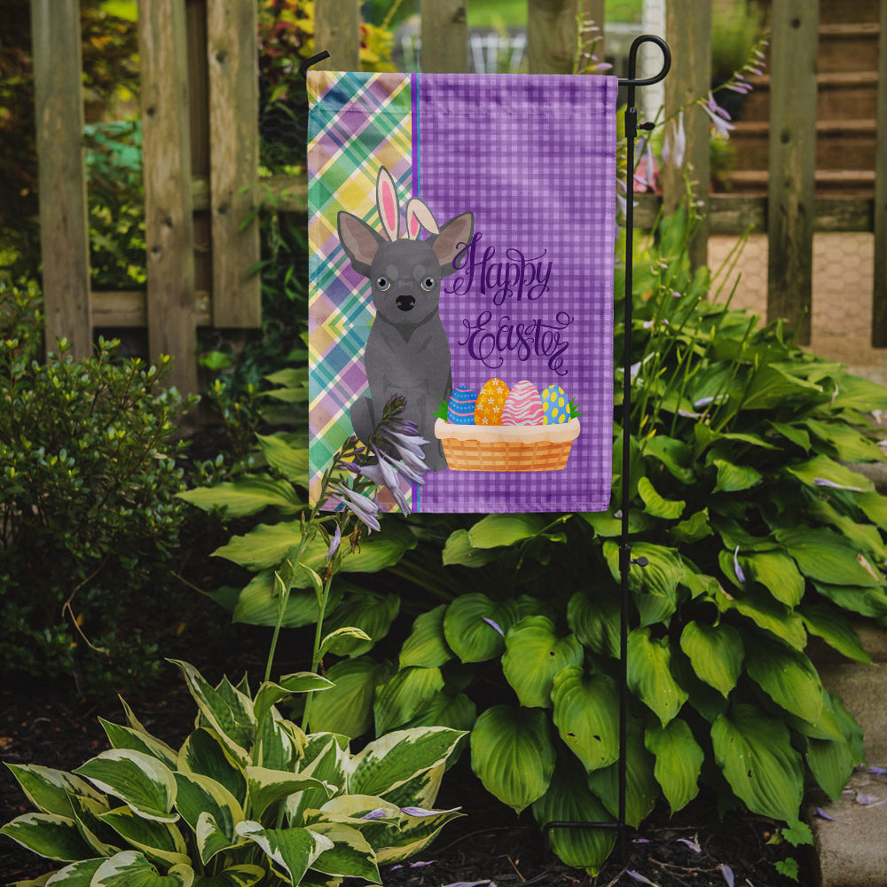 Blue Chihuahua Easter Flag Garden Size  the-store.com.