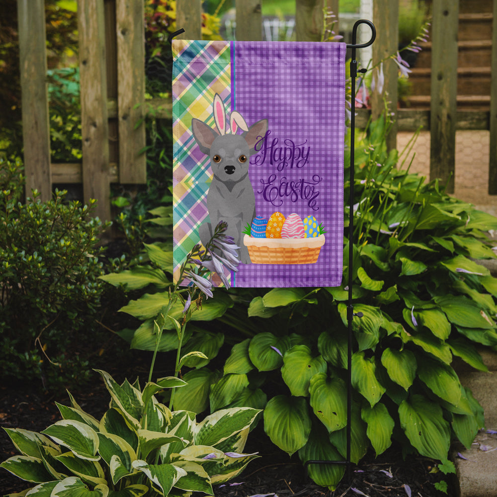 Silver Chihuahua Easter Flag Garden Size