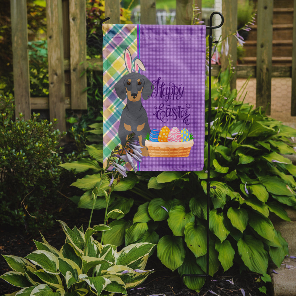 Blue and Tan Dachshund Easter Flag Garden Size  the-store.com.