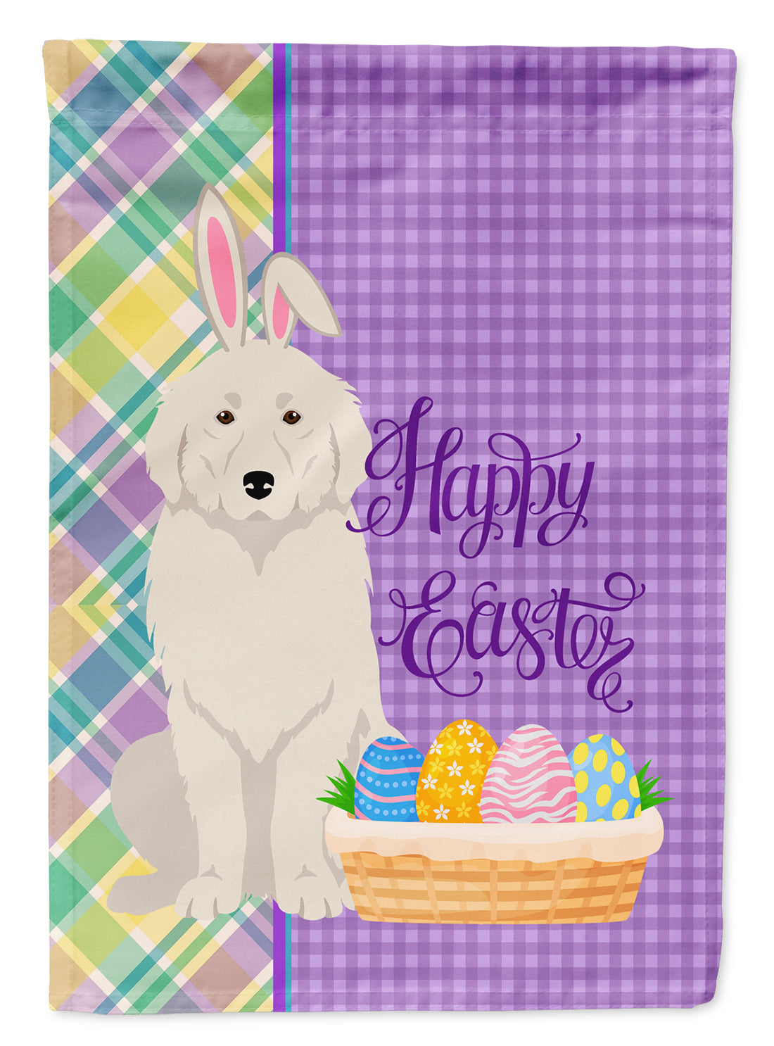 Great Pyrenees Easter Flag Garden Size  the-store.com.