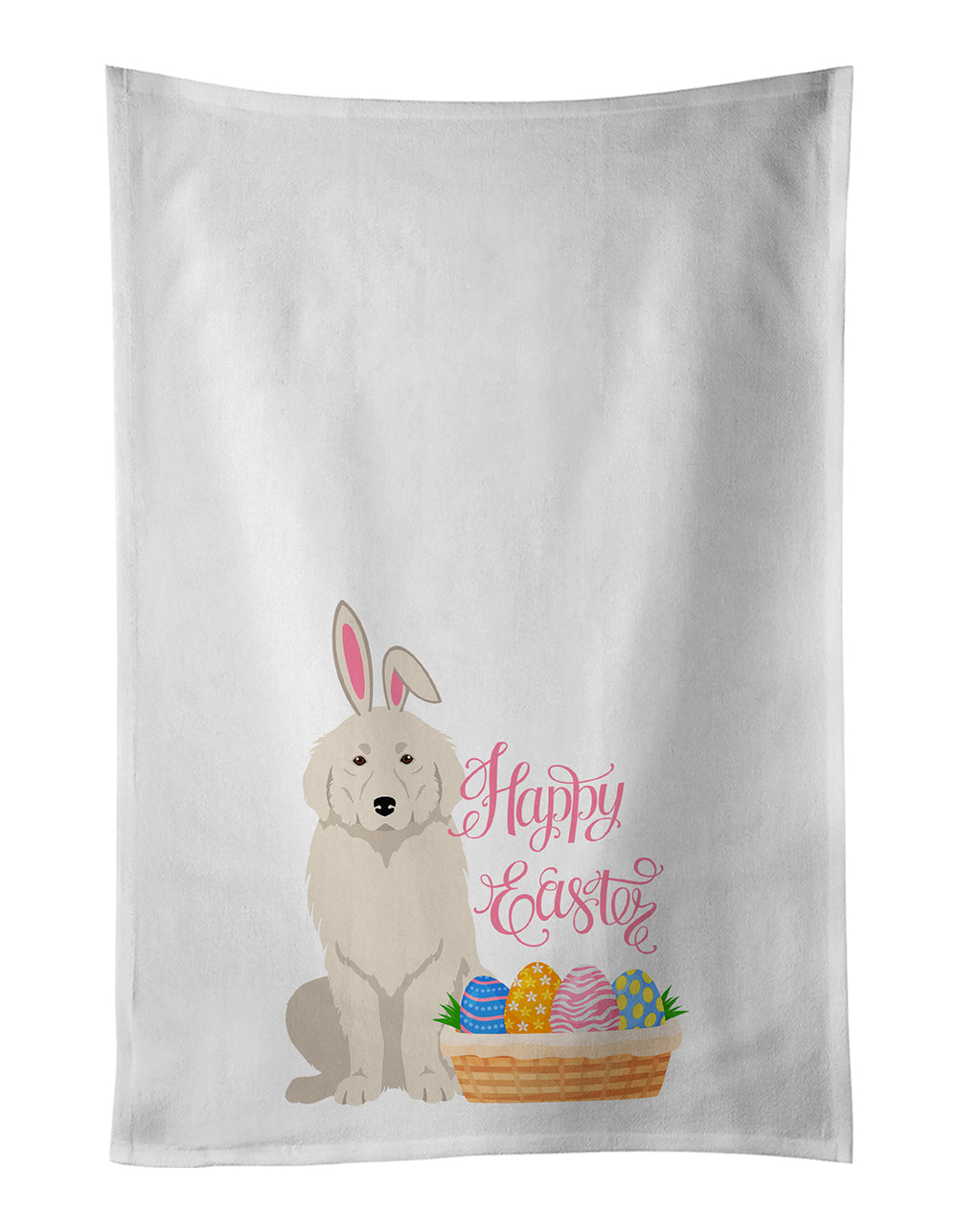 Buy this Great Pyrenees Easter White Kitchen Towel Set of 2 Dish Towels