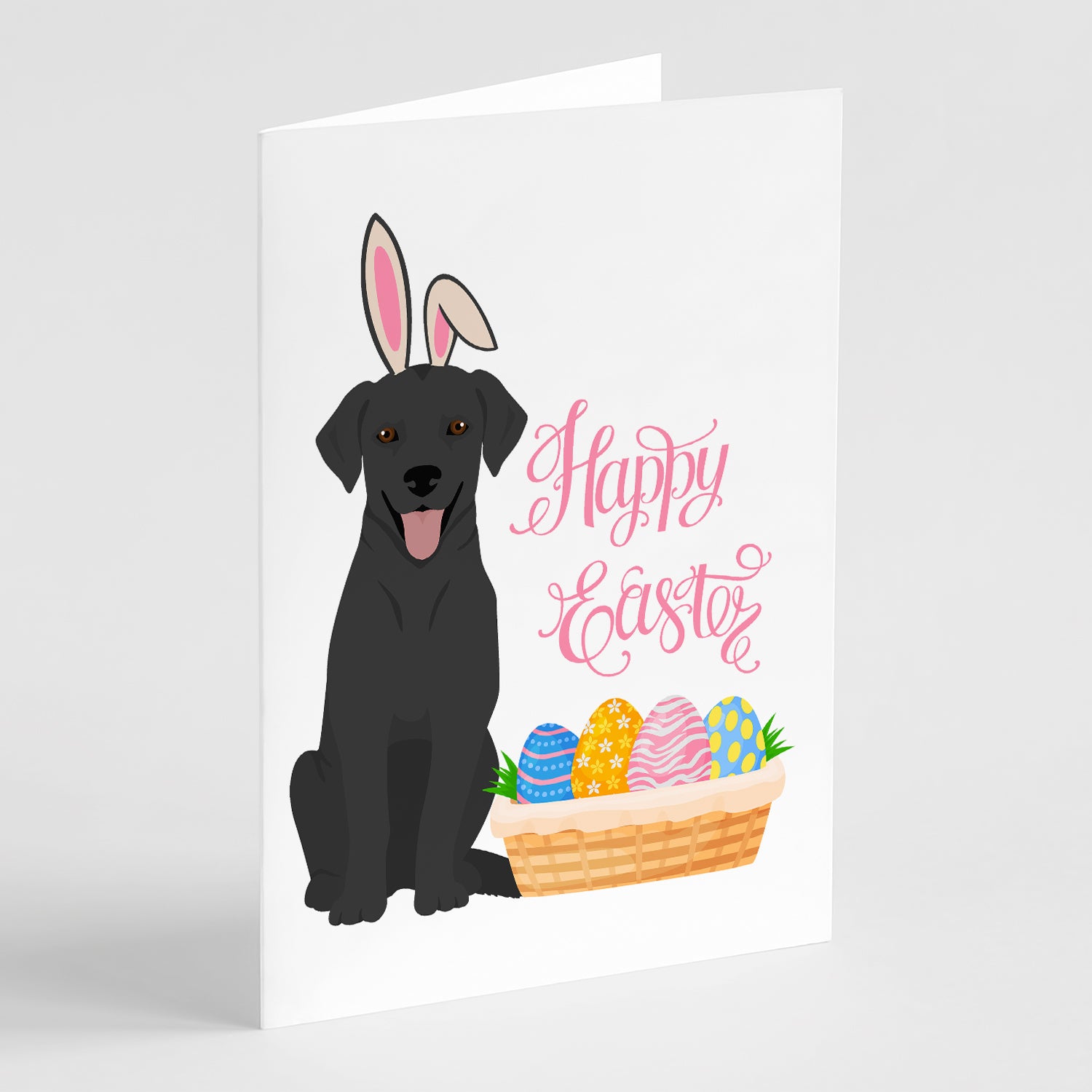 Buy this Black Labrador Retriever Easter Greeting Cards and Envelopes Pack of 8
