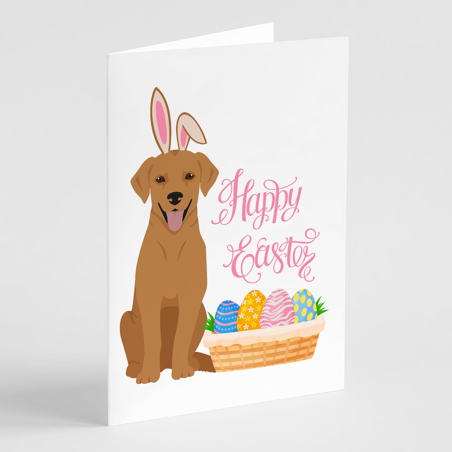 Buy this Red Fox Labrador Retriever Easter Greeting Cards and Envelopes Pack of 8