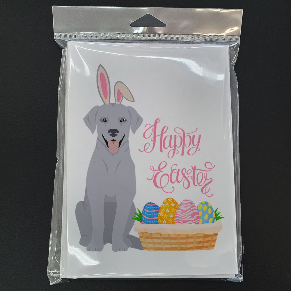 Silver Labrador Retriever Easter Greeting Cards and Envelopes Pack of 8 - the-store.com