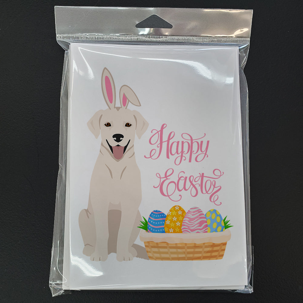 White Cream Labrador Retriever Easter Greeting Cards and Envelopes Pack of 8 - the-store.com
