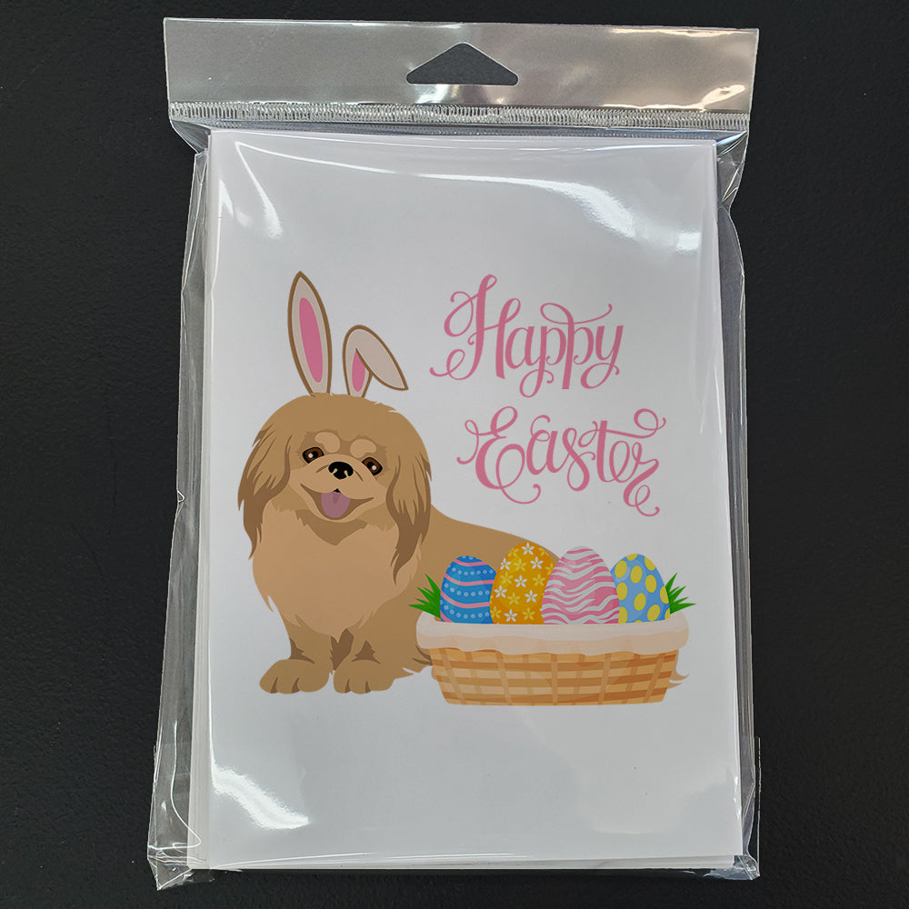 Gold Pekingese Easter Greeting Cards and Envelopes Pack of 8 - the-store.com