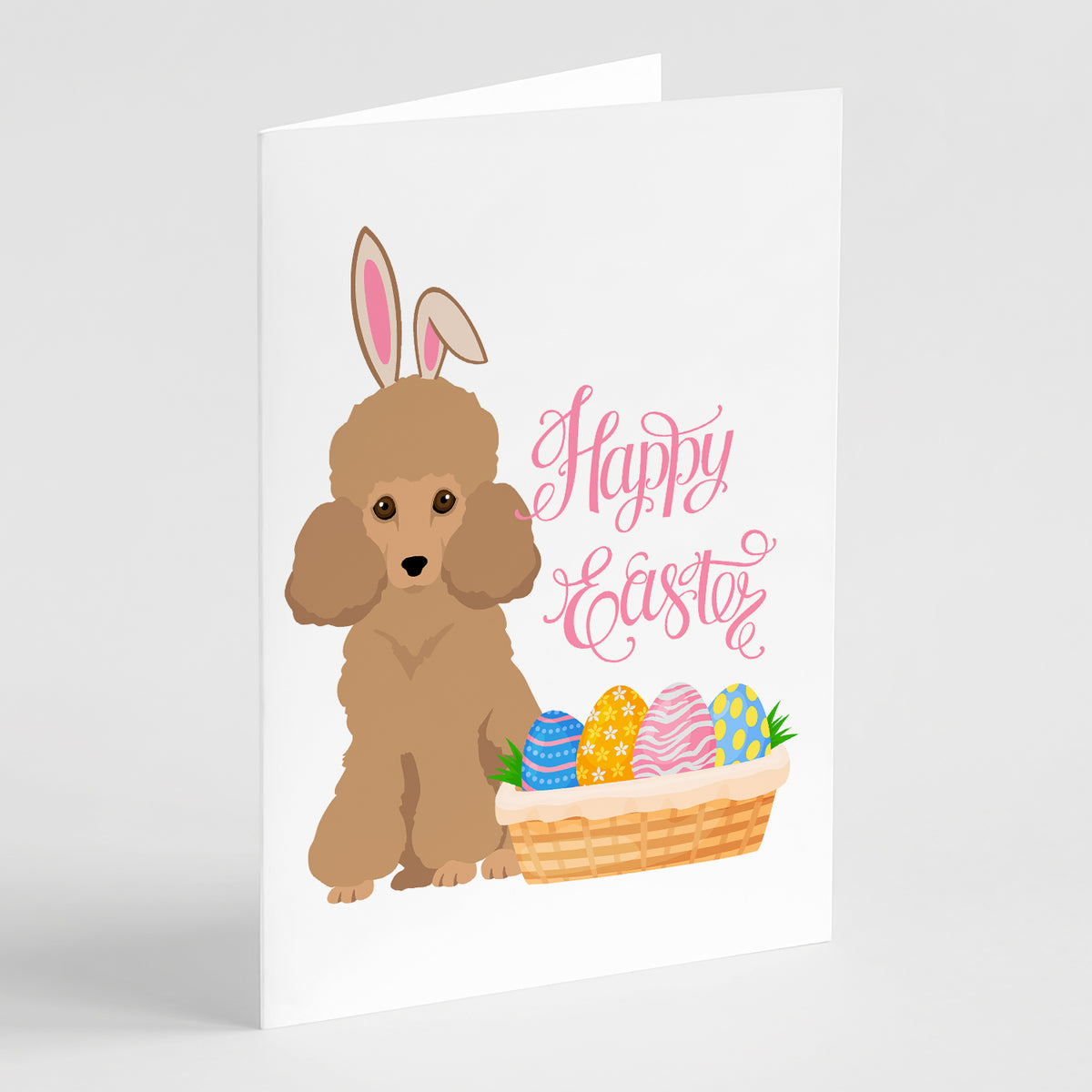 Buy this Toy Apricot Poodle Easter Greeting Cards and Envelopes Pack of 8