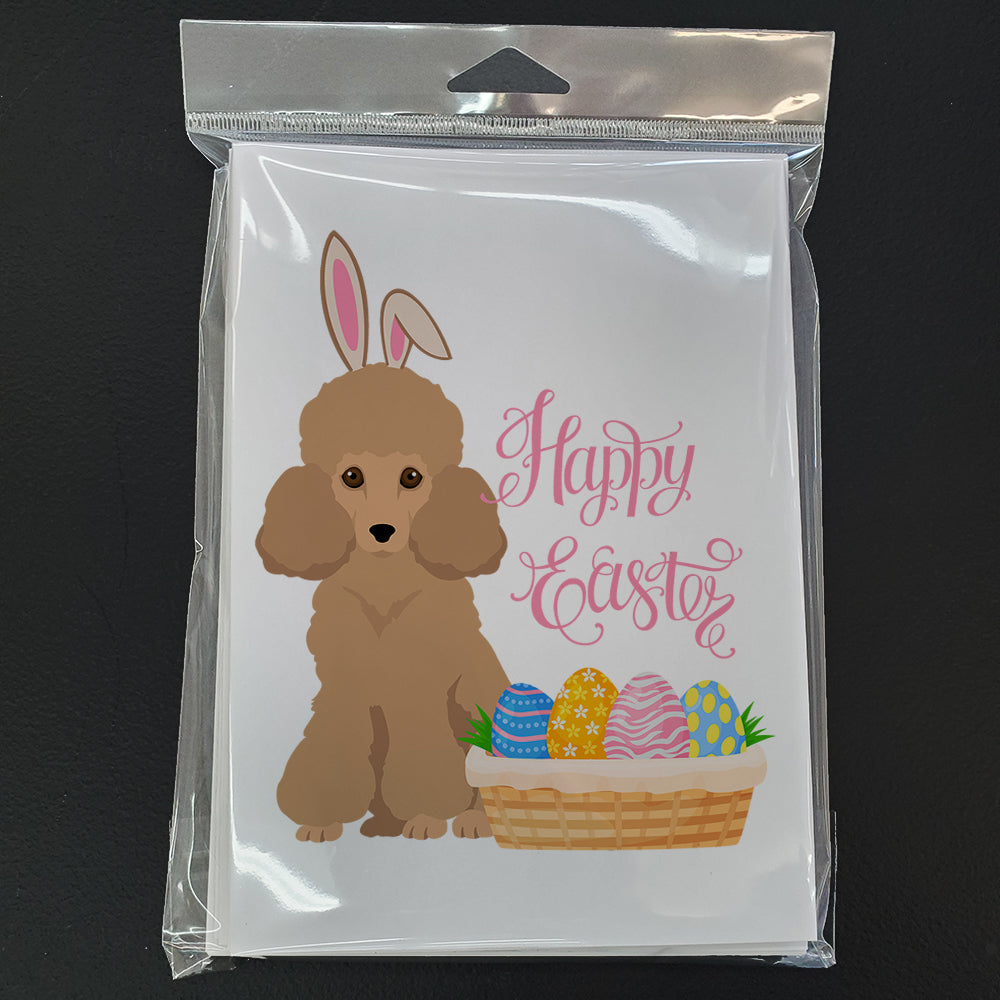 Toy Apricot Poodle Easter Greeting Cards and Envelopes Pack of 8 - the-store.com