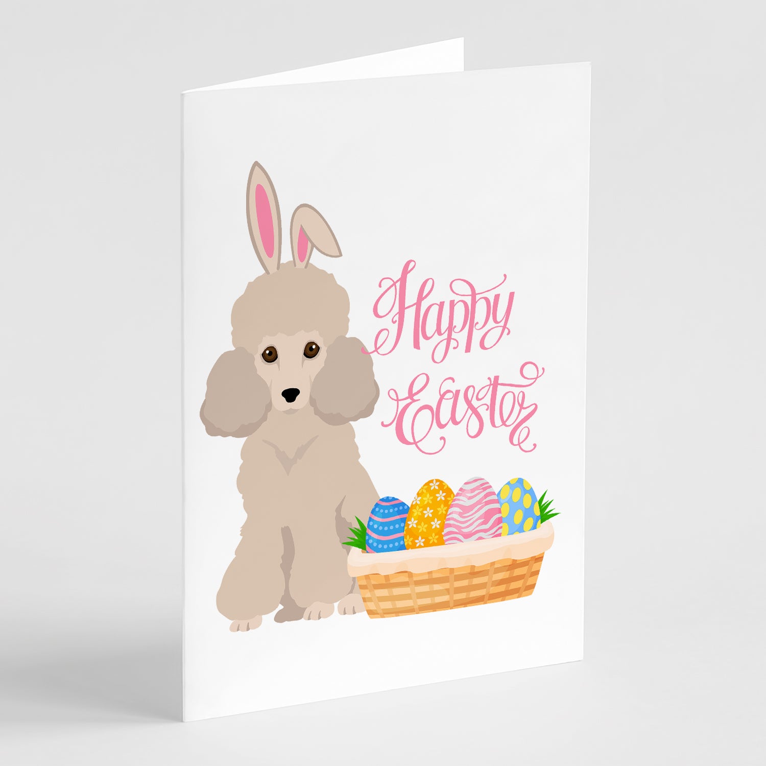 Buy this Toy Cream Poodle Easter Greeting Cards and Envelopes Pack of 8