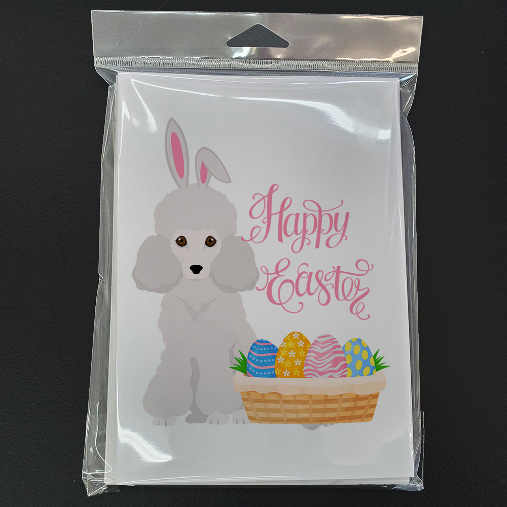Toy White Poodle Easter Greeting Cards and Envelopes Pack of 8 - the-store.com