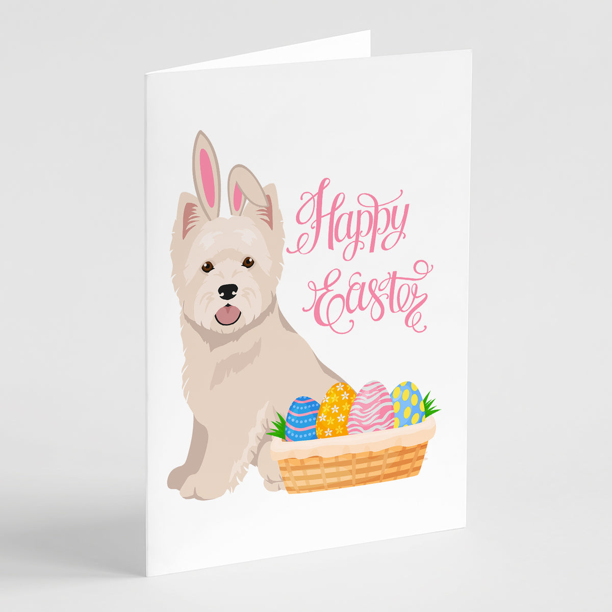 Buy this Westie West Highland White Terrier Easter Greeting Cards and Envelopes Pack of 8