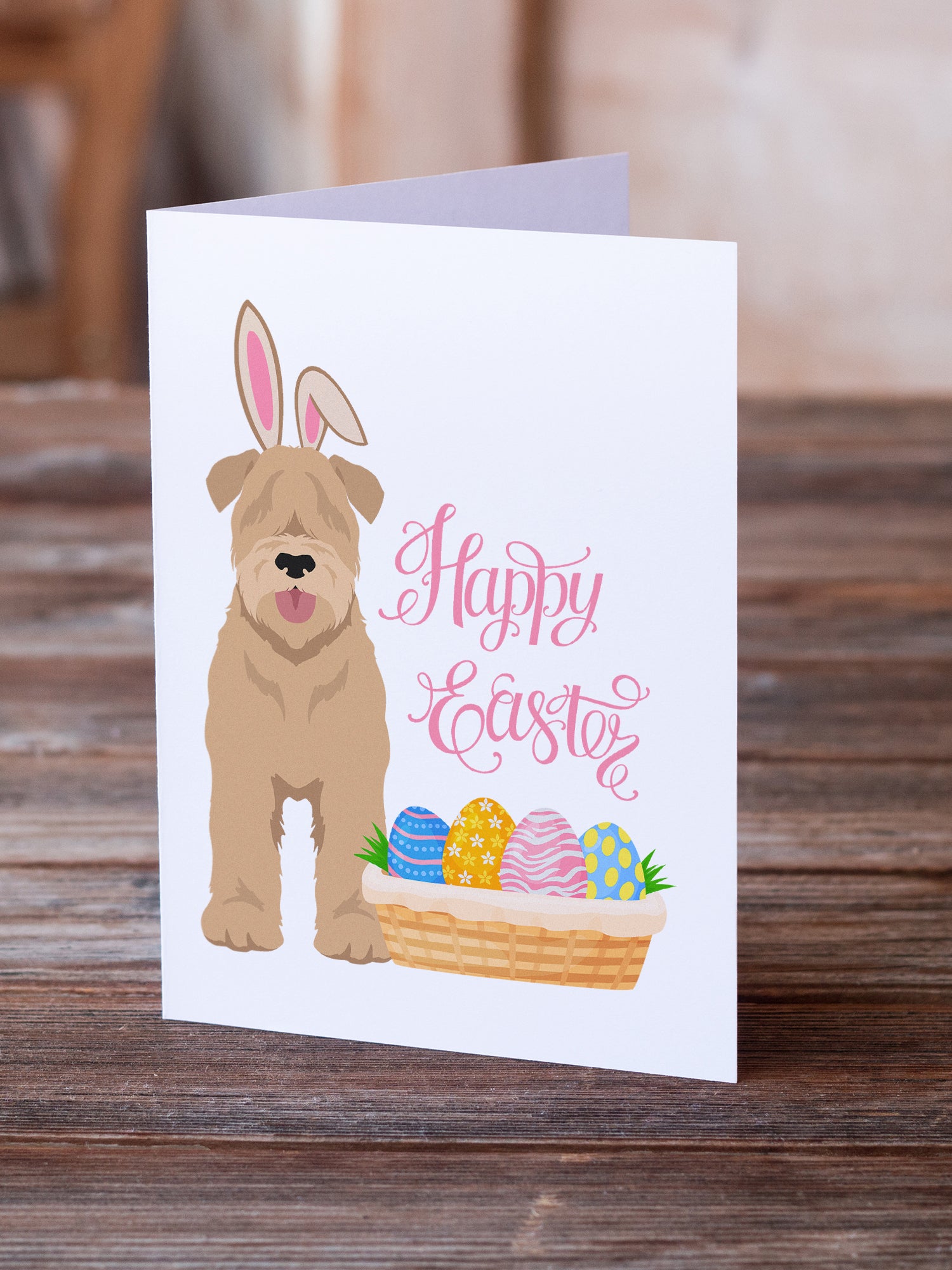 Buy this Red Wheaten Terrier Easter Greeting Cards and Envelopes Pack of 8
