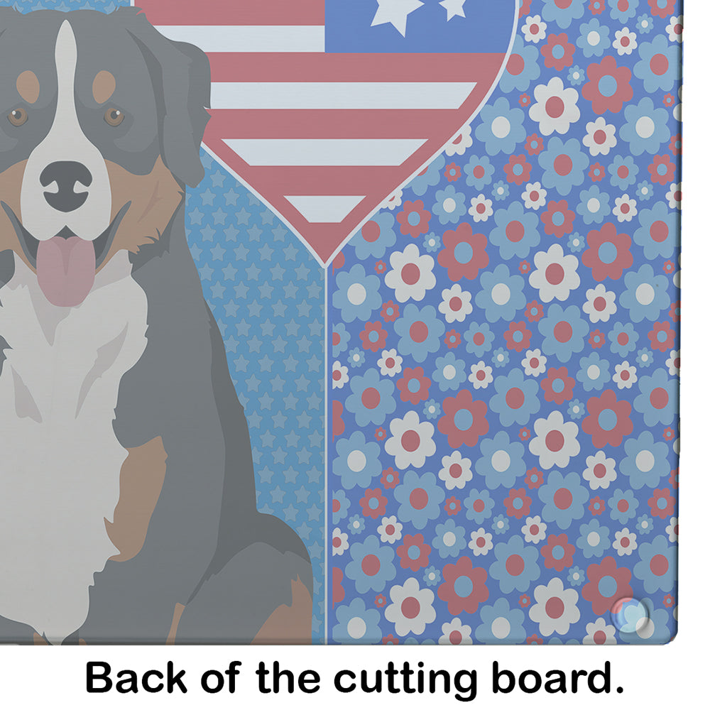 Bernese Mountain Dog USA American Glass Cutting Board Large - the-store.com