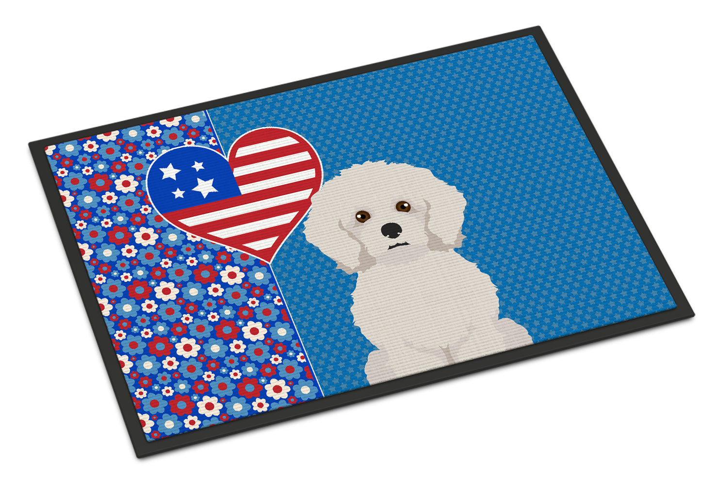 Buy this Bichon Frise USA American Indoor or Outdoor Mat 24x36