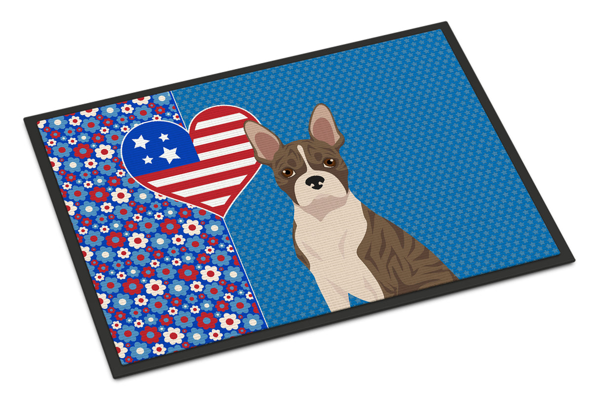 Buy this Brindle Boston Terrier USA American Indoor or Outdoor Mat 24x36