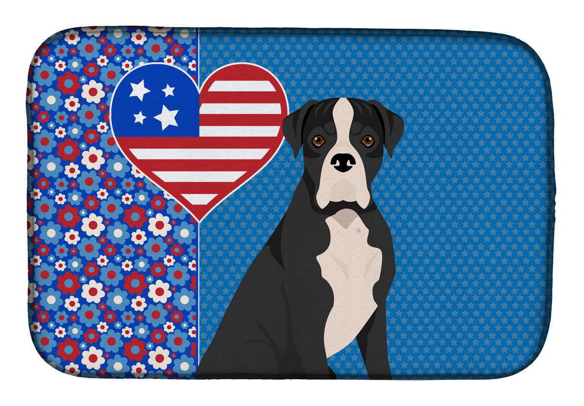 Natural Eared Black Boxer USA American Dish Drying Mat  the-store.com.