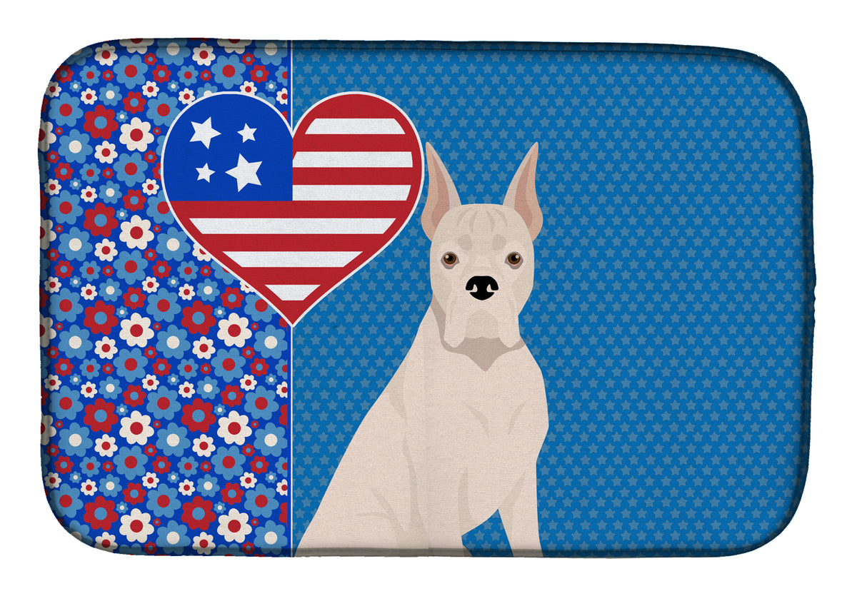 White Boxer USA American Dish Drying Mat  the-store.com.