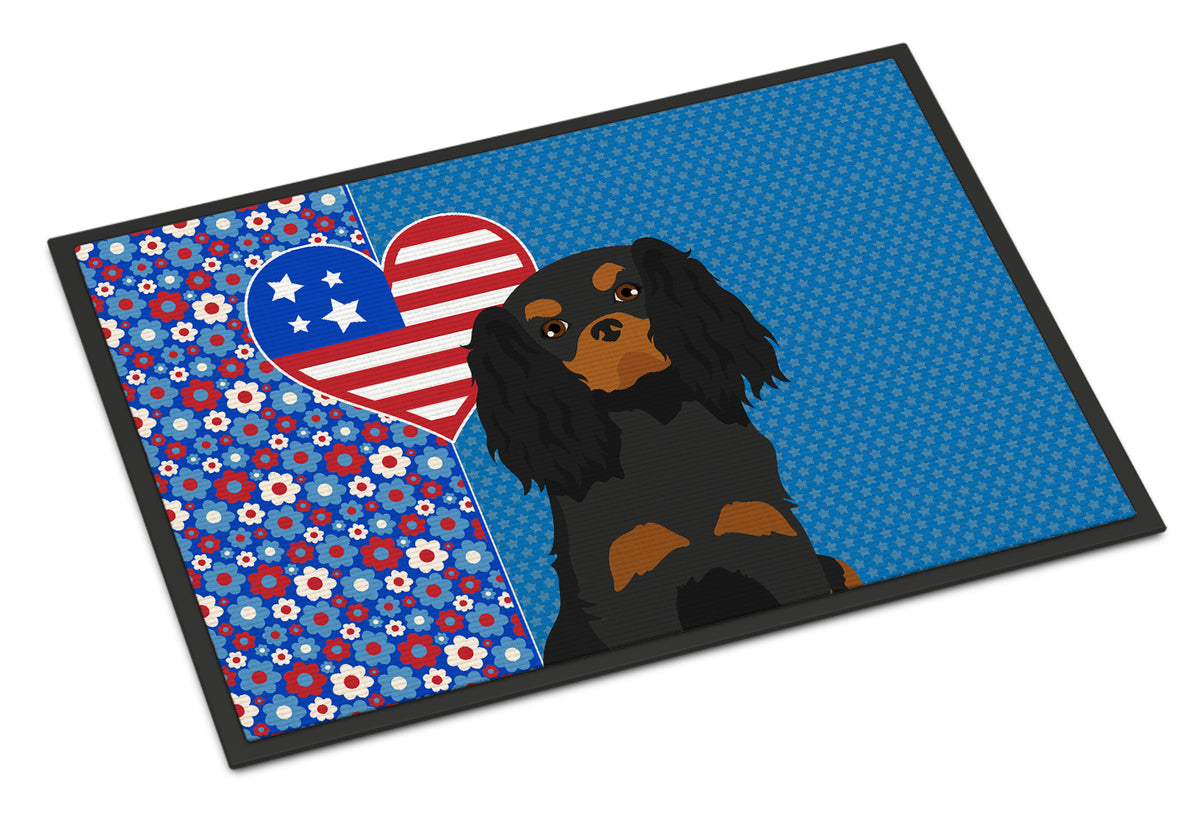 Buy this Black and Tan Cavalier Spaniel USA American Indoor or Outdoor Mat 24x36