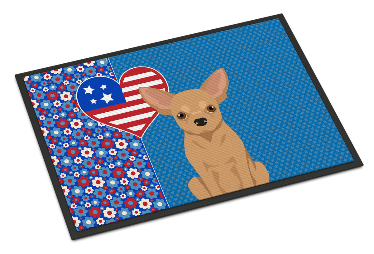 Buy this Gold Chihuahua USA American Indoor or Outdoor Mat 24x36
