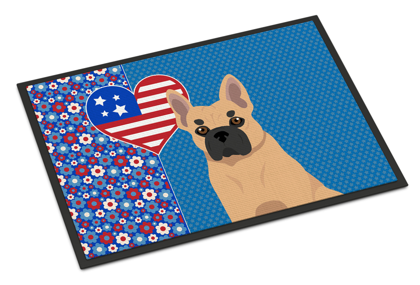 Buy this Fawn French Bulldog USA American Indoor or Outdoor Mat 24x36