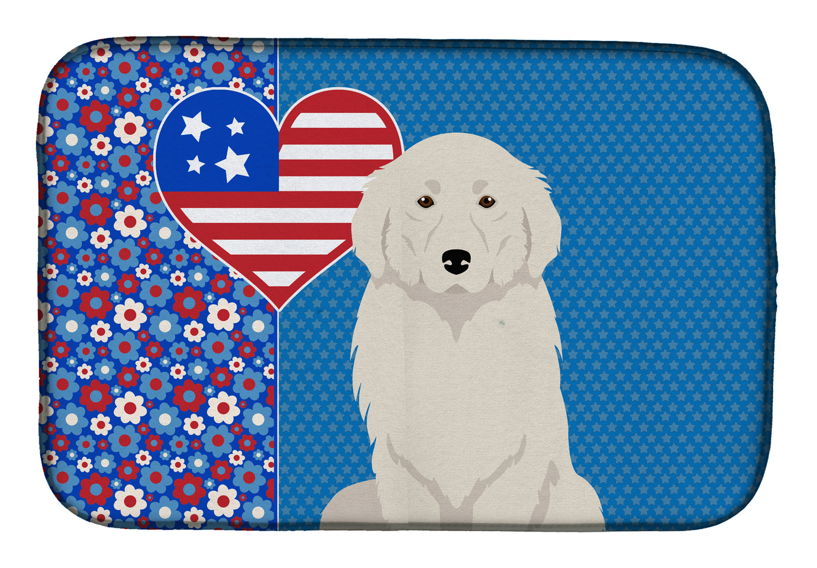 Great Pyrenees USA American Dish Drying Mat  the-store.com.