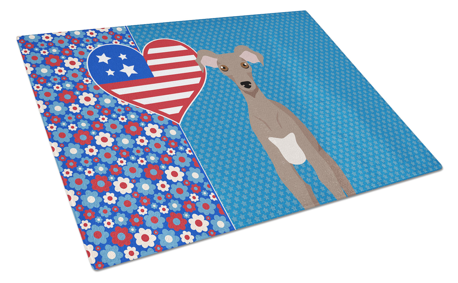 Buy this Fawn Italian Greyhound USA American Glass Cutting Board Large