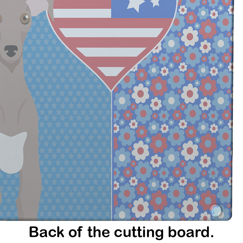 Fawn Italian Greyhound USA American Glass Cutting Board Large - the-store.com