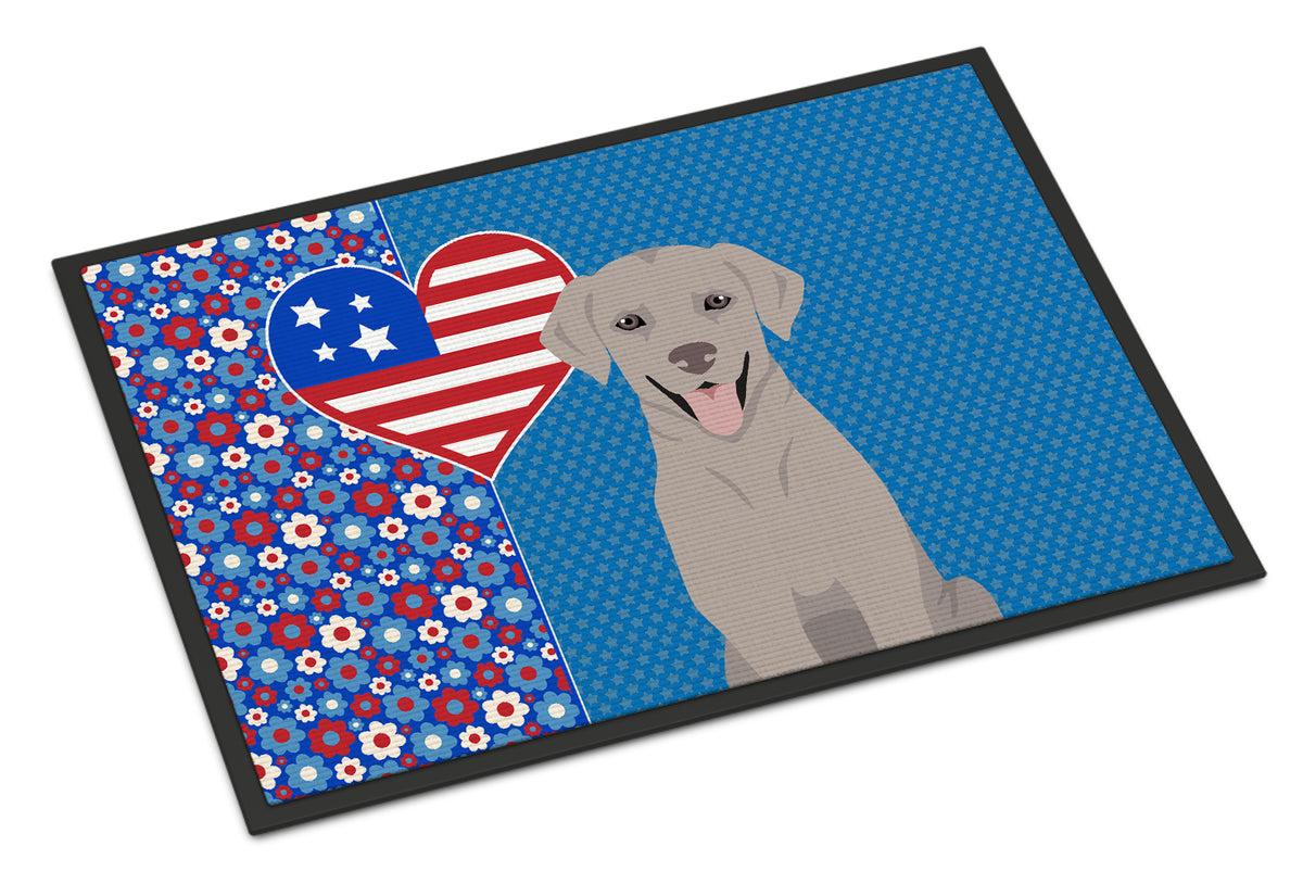 Buy this Gray Labrador Retriever USA American Indoor or Outdoor Mat 24x36