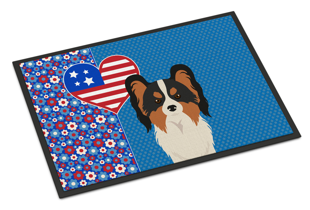 Buy this Tricolor Papillon USA American Indoor or Outdoor Mat 24x36