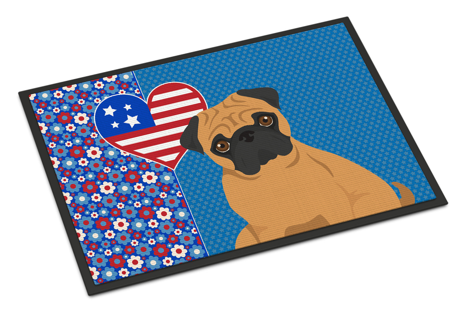 Buy this Apricot Pug USA American Indoor or Outdoor Mat 24x36