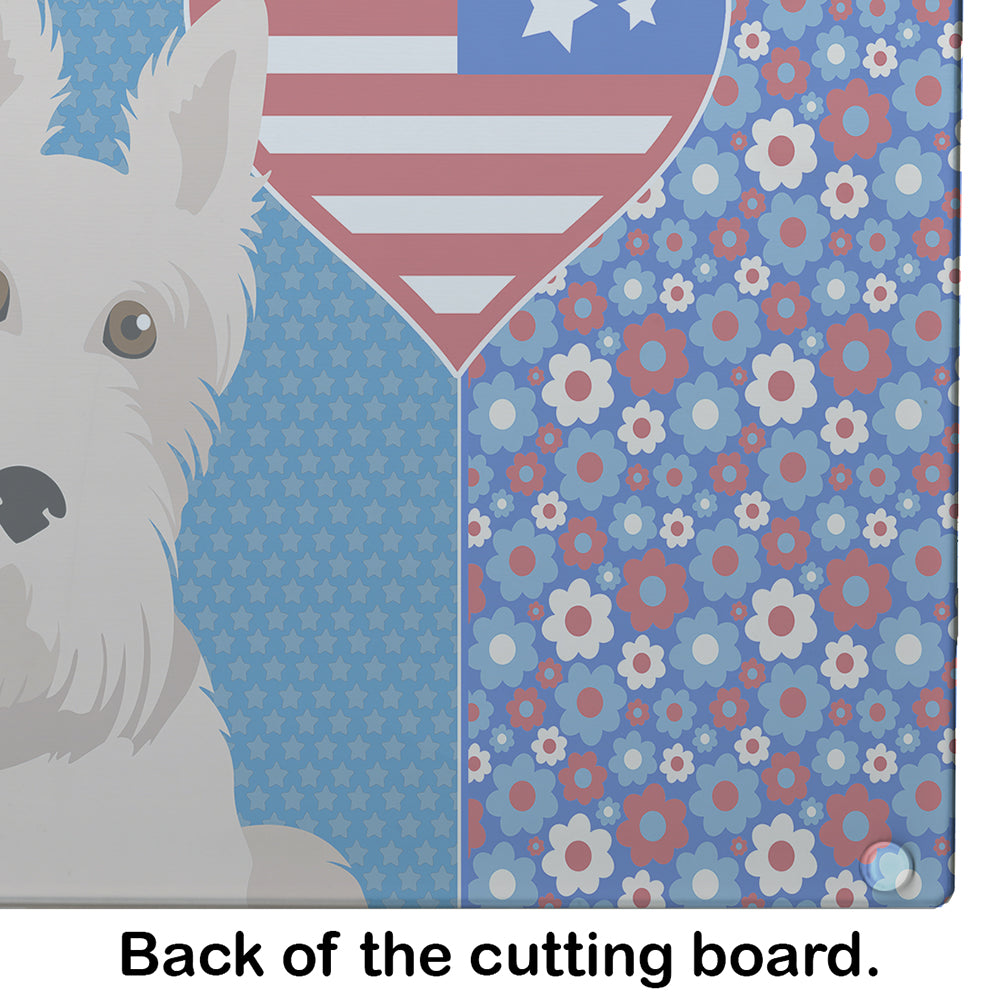 Wheaten Scottish Terrier USA American Glass Cutting Board Large - the-store.com